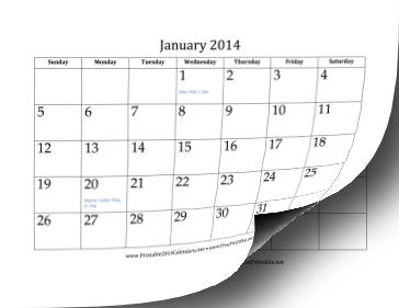 2014 Calendar (12 pages) Calendar