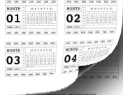 2014 Horizontal Scrapbook Calendar Cards calendar
