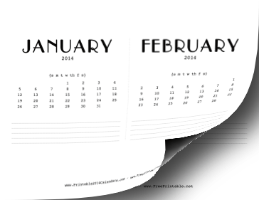 2014 CD Case Calendar Calendar