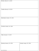 01/13/2014 Weekly Calendar calendar