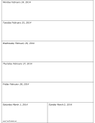 02/24/2014 Weekly Calendar calendar