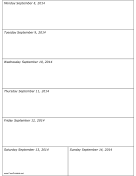 09/08/2014 Weekly Calendar calendar